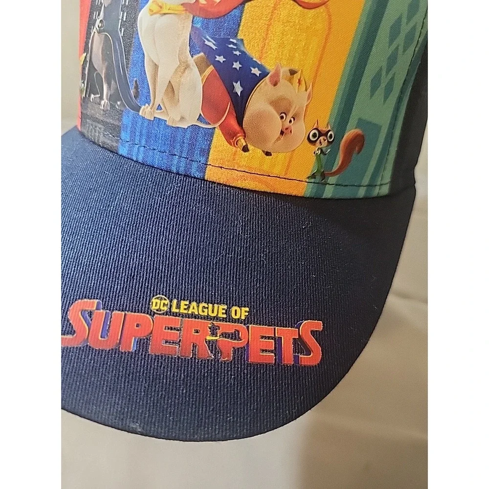 New DC League of Super-Pets Youth Hat - Krypto, Merton, Ace, Chip -Kids Snapback
